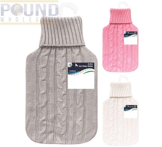 Wholesale Did Hot Water Bottle Knitted Cover L Assorted Colours Pound Wholesale
