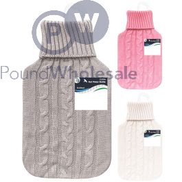 Wholesale Did Hot Water Bottle Knitted Cover L Assorted Colours Pound Wholesale