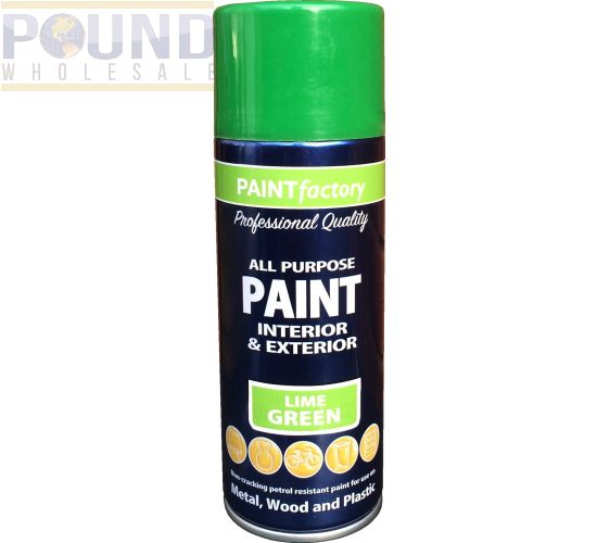 lime green spray paint for plastic