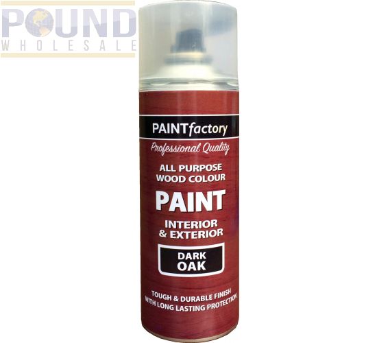 Wholesale All Purpose Wood Colour Mahogany Dark Oak Spray Paint 400ml