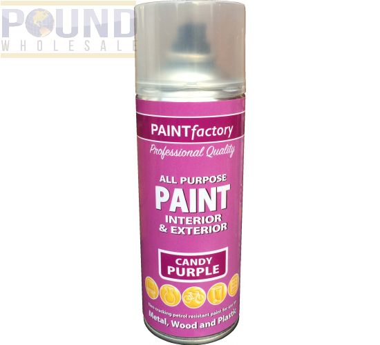 Wholesale All Purpose Candy Purple Spray Paint 400ml (metal,wood And