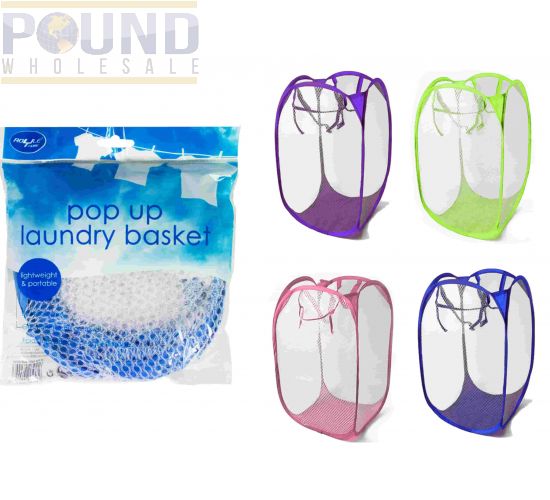 Wholesale Royle Home Pop Up Laundry Baskets 4 Assorted Colours Pound Wholesale