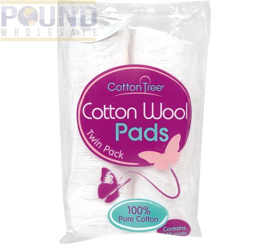 Wholesale 100 Cotton Round Wool Pads Twin Pack 120 Pads Pound Wholesale