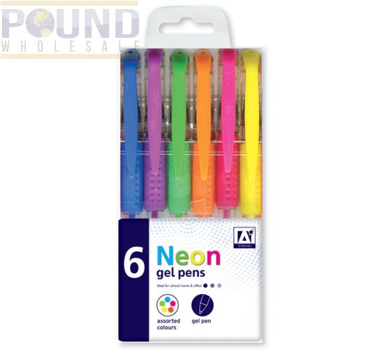 neon gel pen pack