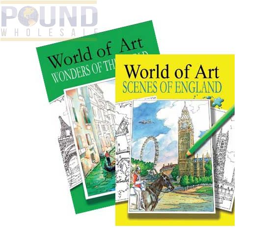 Wholesale Adult Colouring Books World Of Art No Vat 2 Assorted Designs Pound Wholesale