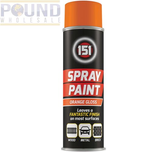 Wholesale Spray Paint Orange Gloss 200ml Pound Wholesale
