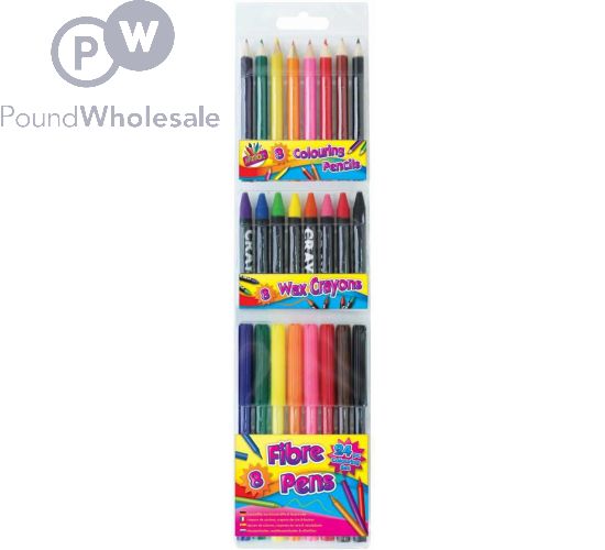 Colouring pens top and pencils