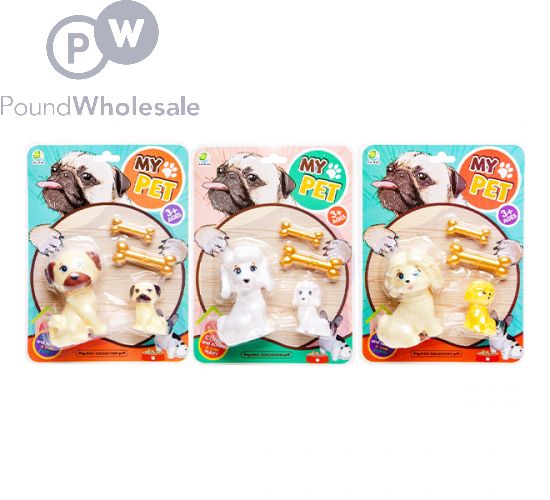 My Pet Dog Puppy Toys Play Set 4pc Assorted