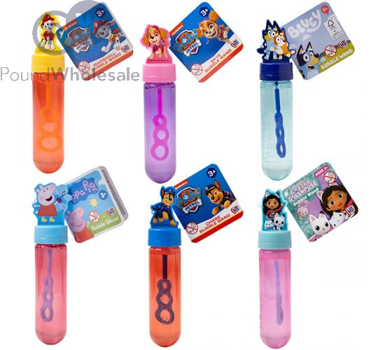 Branded Bubble Wand Bottle 30ml Assorted