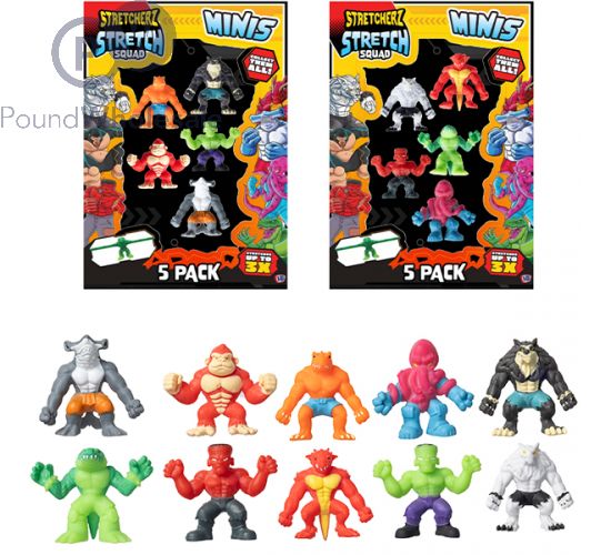Stretcherz Stretch Squad Mini Toys 5 Pack Assorted