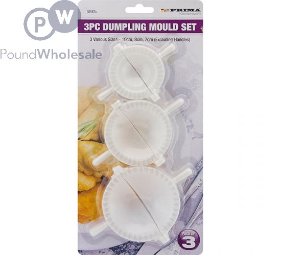 PRIMA DUMPLING MOULD SET ASSORTED SIZES 3 PACK
