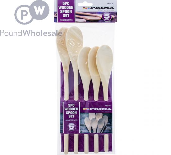 Wooden store spoons set