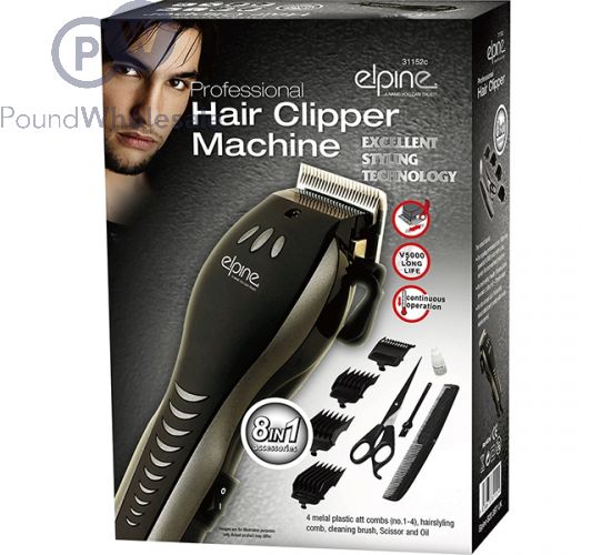 ELPINE 8-IN-1 PROFESSIONAL HAIR CLIPPER MACHINE TRIMMER SHAVER