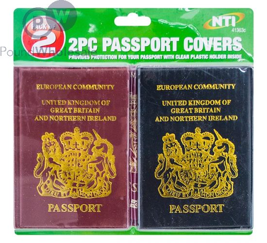 EUROPEAN UK GREAT BRITAIN & NORTHERN IRELAND PASSPORT COVERS 2PC