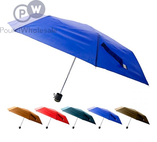 3 FOLD SUPER MINI UMBRELLA PLAIN ASSORTED COLOURS