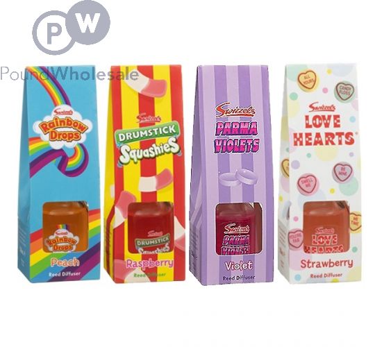 SWIZZELS SWEETS REED DIFFUSER 4 ASSORTED 50ML