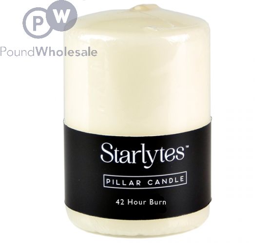 STARLYTES PILLAR CANDLE IVORY
