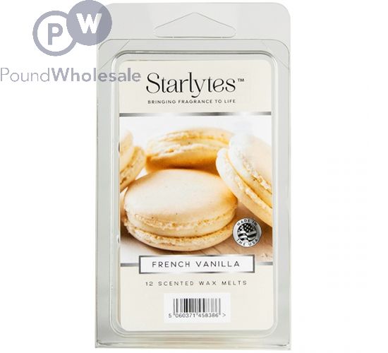 STARLYTES SCENTED WAX MELTS FRENCH VANILLA 12PC