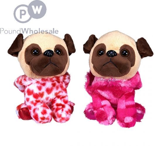 Stuffed pug dog toy discount