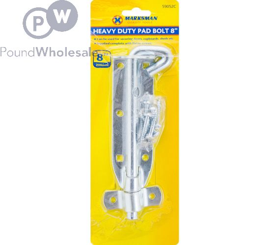Wholesale Marksman Heavy Duty Pad Bolt 8" Pound Wholesale