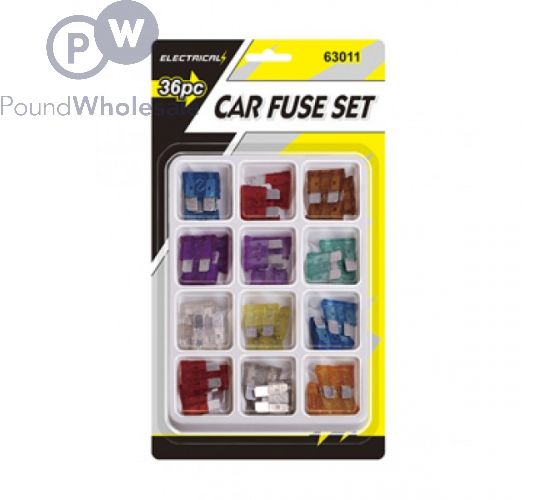 Wholesale 36pc Car Fuse Set Pound Wholesale