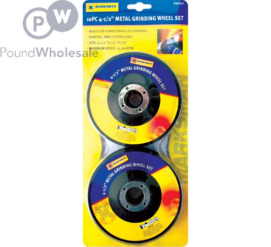 Marksman Metal Grinding Wheel Set 4 1 2 10pc