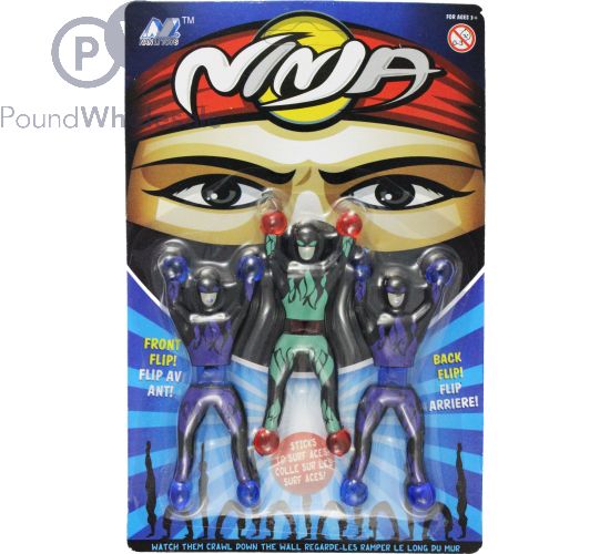 Ninja Sticky Climbers Front Flip Back Flip 3pc