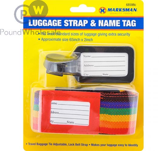 MARKSMAN LUGGAGE STRAP & NAME TAG 65