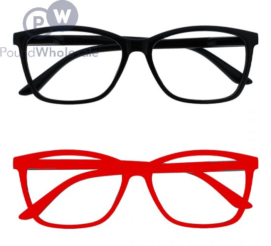 Plastic Reading Glasses 2.0X Assorted Colours