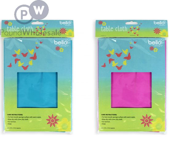 BELLO DISPOSABLE TABLE CLOTH 2 ASSORTED COLOURS