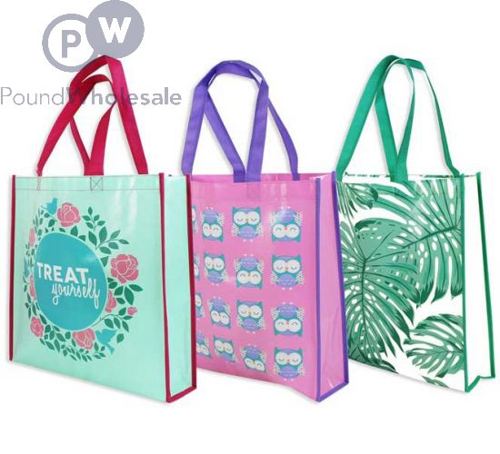 Shopping Tote Bag 3 Assorted Designs