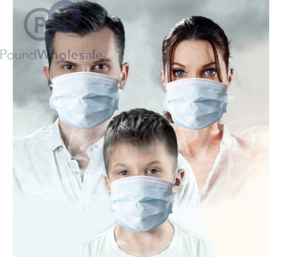 DISPOSABLE FACE MASKS WITH EAR LOOP 10PC FAMILY