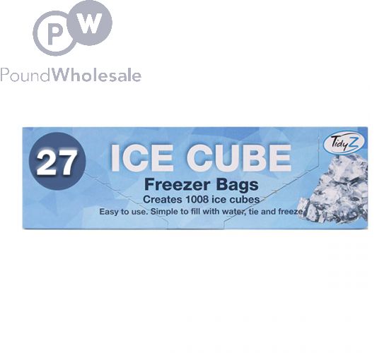 Wholesale Tidyz Ice Cube Freezer Bags 27 Pack Pound Wholesale
