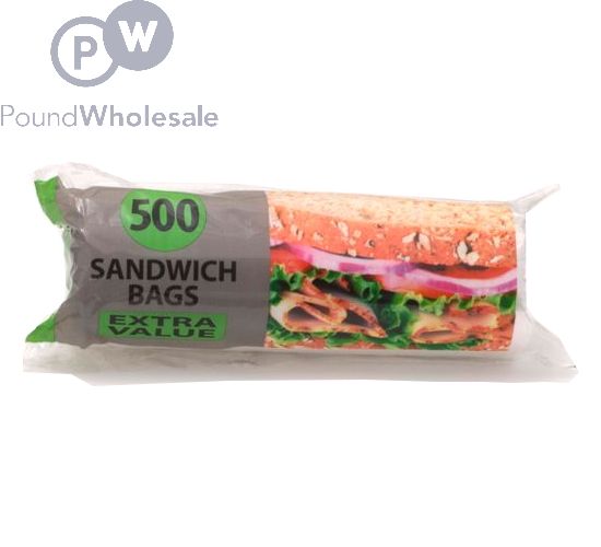 Wholesale Tidyz Extra Value Sandwich Bags 500 Pack | Pound Wholesale