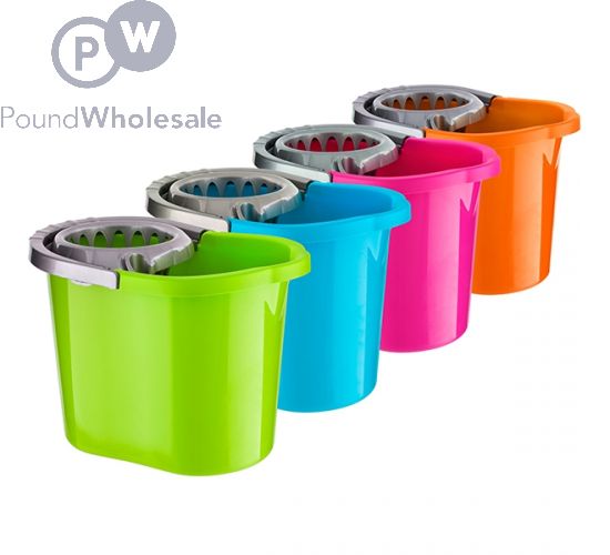 BETTINA OVAL MOP BUCKET & WRINGER 11LTR ASSORTED COLOURS