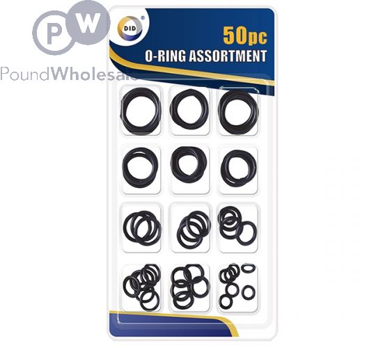 DID RUBBER O RINGS ASSORTED 50PC