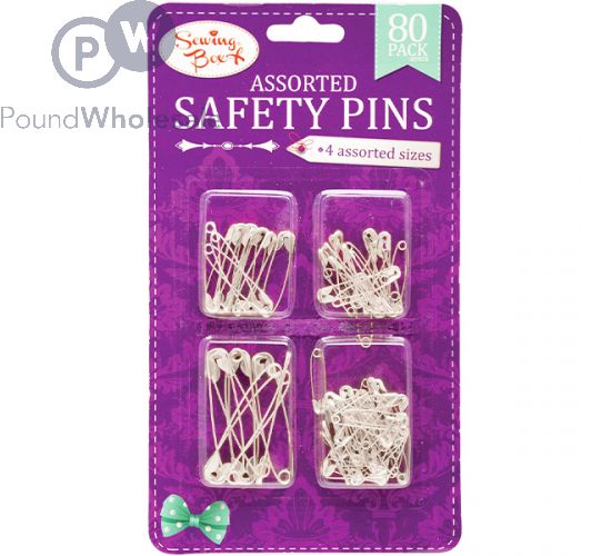 Purple top safety pins