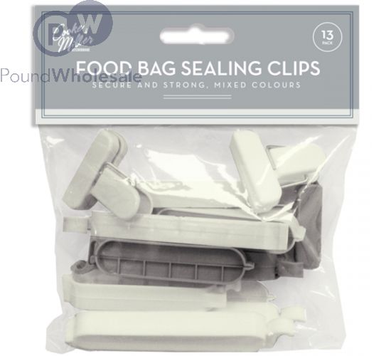 Wholesale Cooke & Miller Assorted Food Bag Sealing Clips 13 Pack