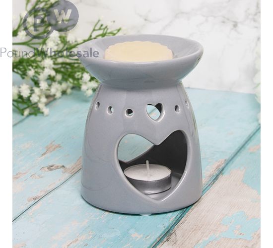Wholesale Leonardo Desire Aroma Grey Heart Wax Oil Burner Pound Wholesale