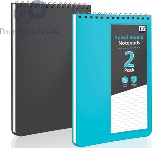 Wholesale Spiral Bound Notepads 2pack Pound Wholesale