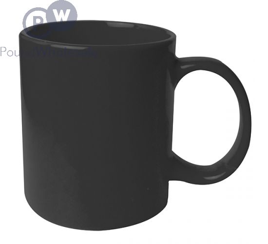 STRAIGHT-SIDED STONEWARE MUG BLACK