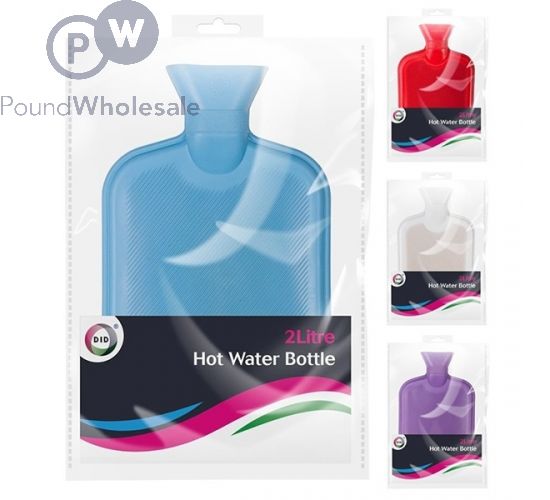 DID HOT WATER BOTTLE ASSORTED COLOURS 2L