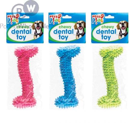 Pets Play Chewy Dental Dog Toy Assorted