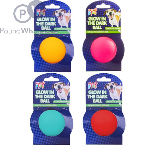Dog balls store glow in dark