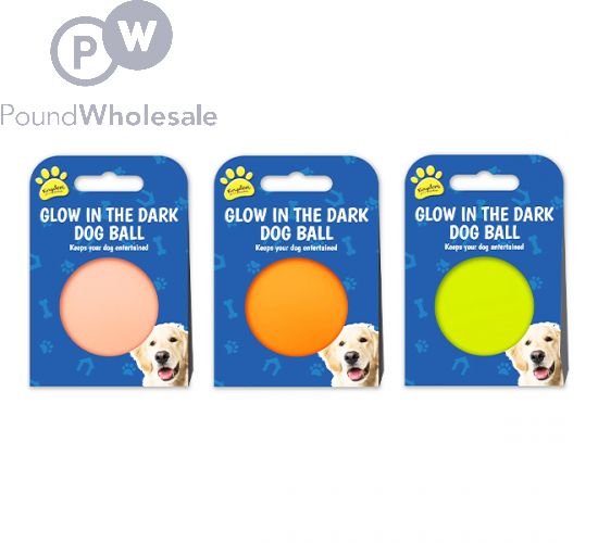 Glow in the dark dog ball shop