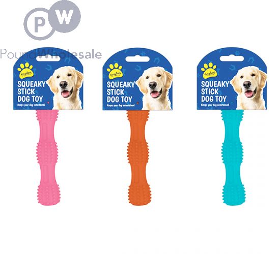 Squeaky stick dog best sale toy