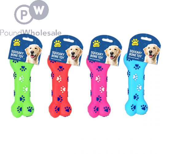 Squeaky bone dog toy clearance