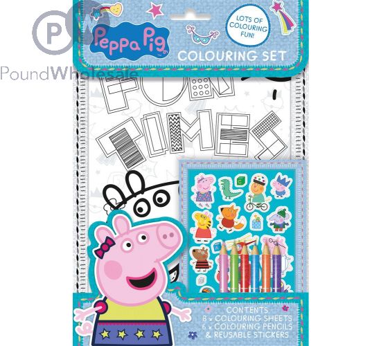 PEPPA PIG COLOURING SET