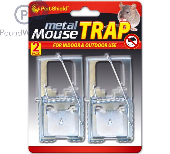 2 Pack Rat Trap, Large Mouse Traps, Mouse Traps Indoor for Home