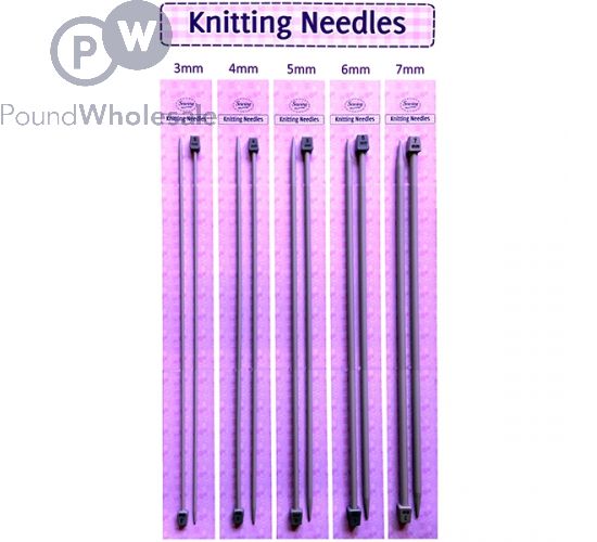 SEWING SOLUTIONS KNITTING NEEDLES ASSORTED 5PC